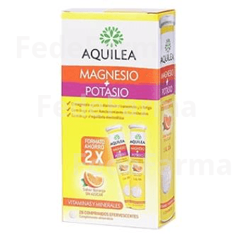 Aquilea Pack Magnesio + Potasio 28 Compr Efervesc + 14 Gratis