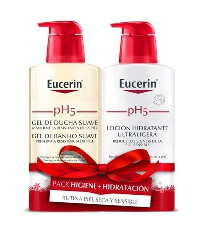 Eucerin Pack Gel Suave 400 + Locion Ultraligera 400