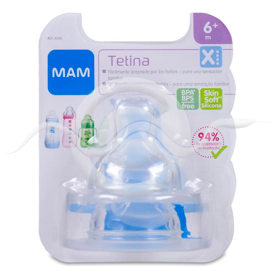 Tetina Silicona Flujo Extra Rapido Mam Teat X + 6 Meses