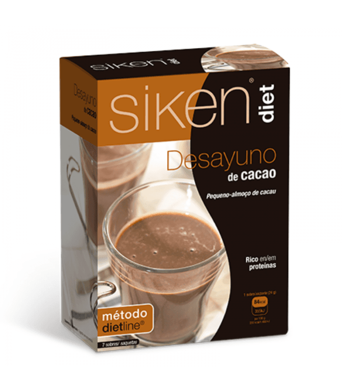 Siken Diet Desayuno de Cacao 7 Sobres 24 G
