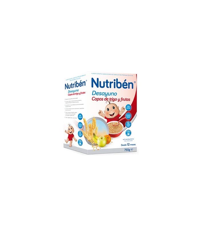 Nutriben Desayuno Copos de Trigo con Frutas 1 Envase 750 G