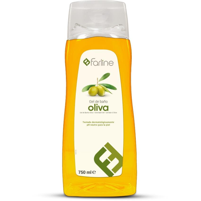 Farline Gel de Baño Aceite de Oliva 1 Envase 750 ML
