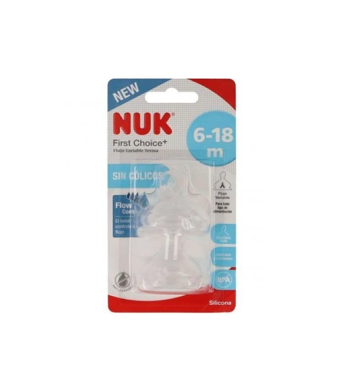 Tetina Silicona Anticolico Nuk First Choice+ Talla 2 L 2 Unidades