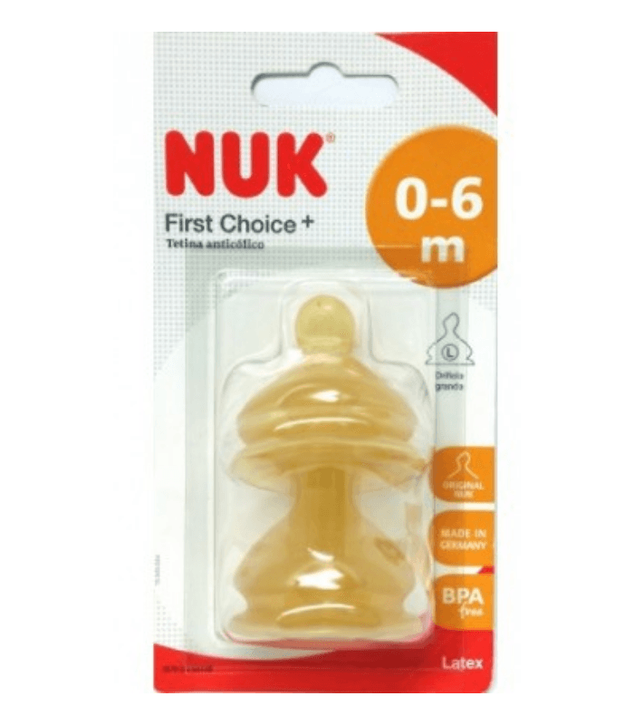Tetina Latex Anticolico Alimento Nuk First Choice Talla 1 L 2 Unidades