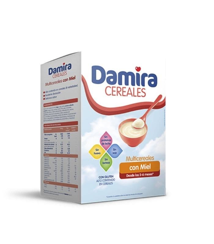 Damira Multicereales con Miel 2 Bolsas 300 G