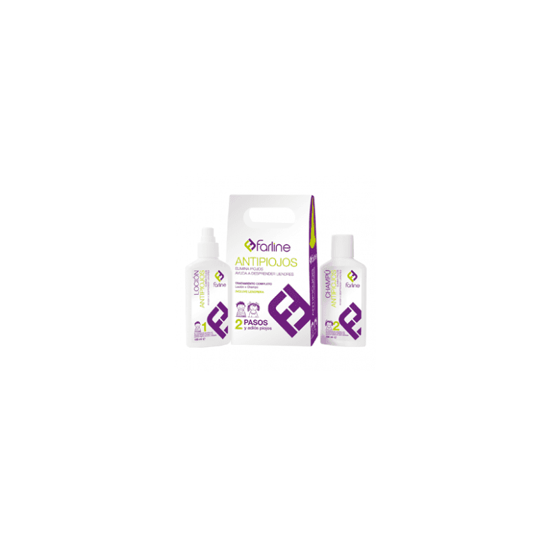 Farline Pack Antipiojos Champu + Locion Pediculicida 1 Envase 100 ML + 1 Envase 100 ML