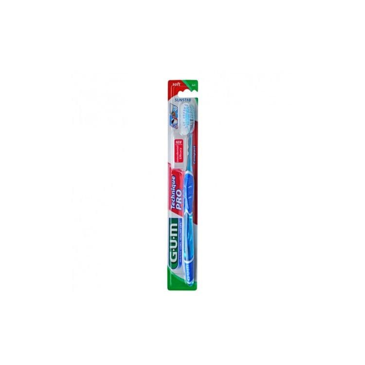 Cepillo Dental Adulto Gum 525 Technique Pro Compacto Suave