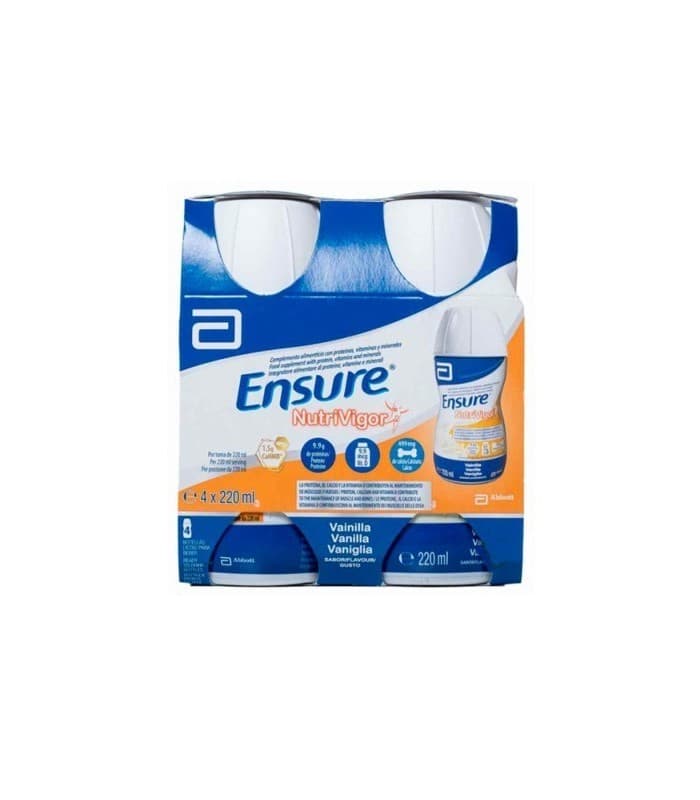 Ensure Nutrivigor 4 Botellas 220 ML Sabor Vainilla