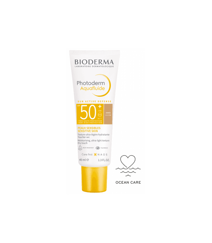 Photoderm Max SPF 50+ Aquafluido Bioderma 1 Envase 40 ML Color Dorado