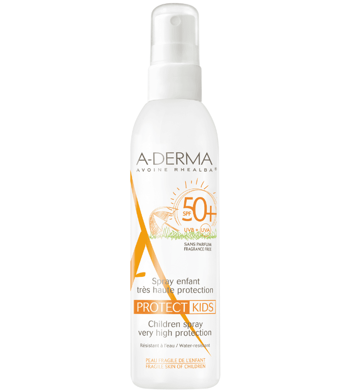 A-derma Protect Spray Solar SPF 50+ Kids Muy Alta Proteccion 1 Envase 200 ML