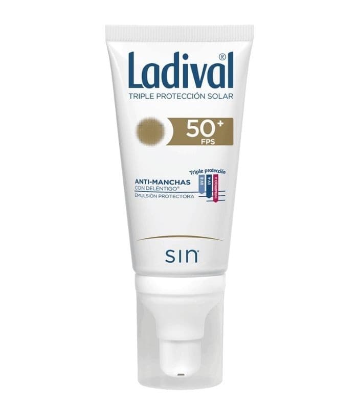 Ladival Facial Accion Antimanchas con Delentigo FPS 50+ 1 Envase 50 ML