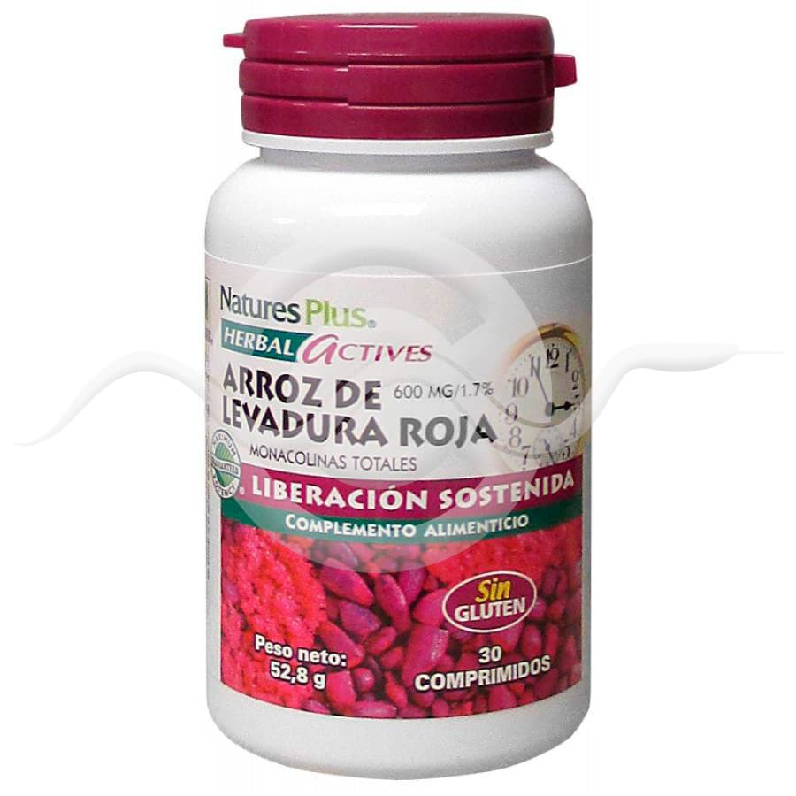 Nature´s Plus Arroz de Levadura Roja 30 Comprimidos Fraccionables