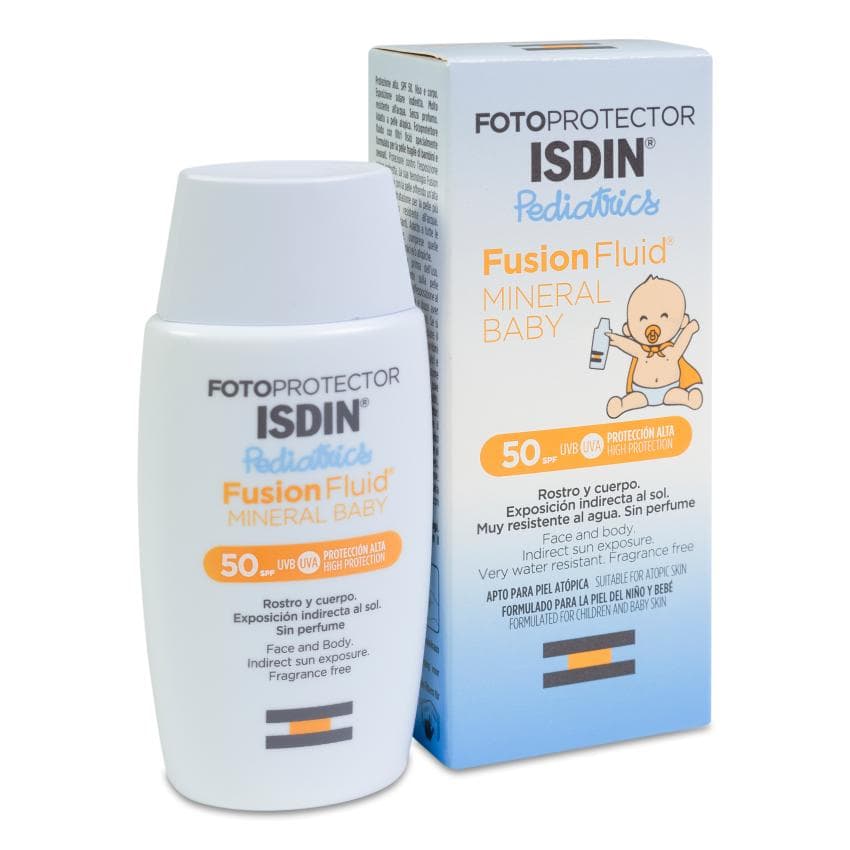 Fotoprotector Isdin Spf-50+ Fusion Fluid Mineral Pediatrics Baby 50 ML