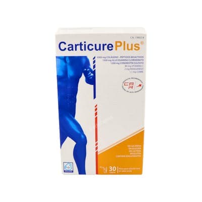 Carticure Plus Condroitina + Glucosamina + Colageno 30 Sobres