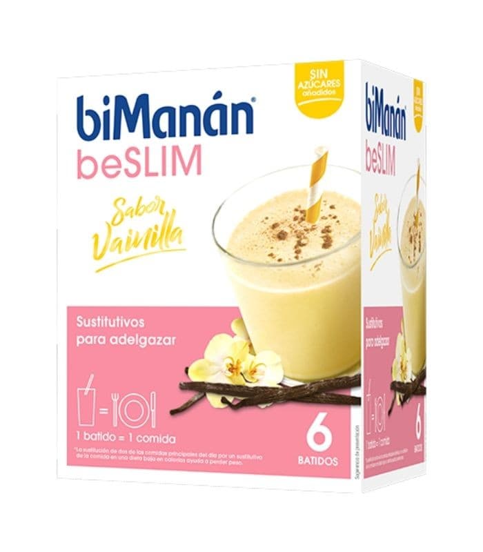 Bimanan Beslim Sustitutivo Batido 6 Sobres 55 G Sabor Vainilla