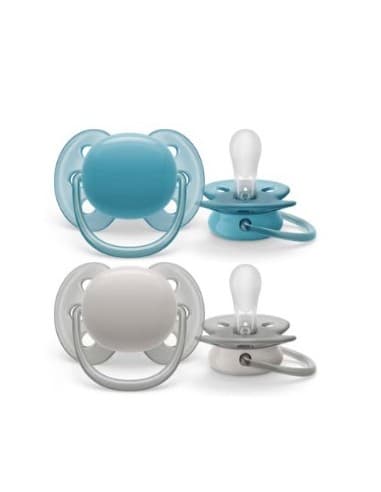 Chupete Silicona Philips Avent Soothies (todo Silicona) 0 - 3 Meses 2 Unidades Niño