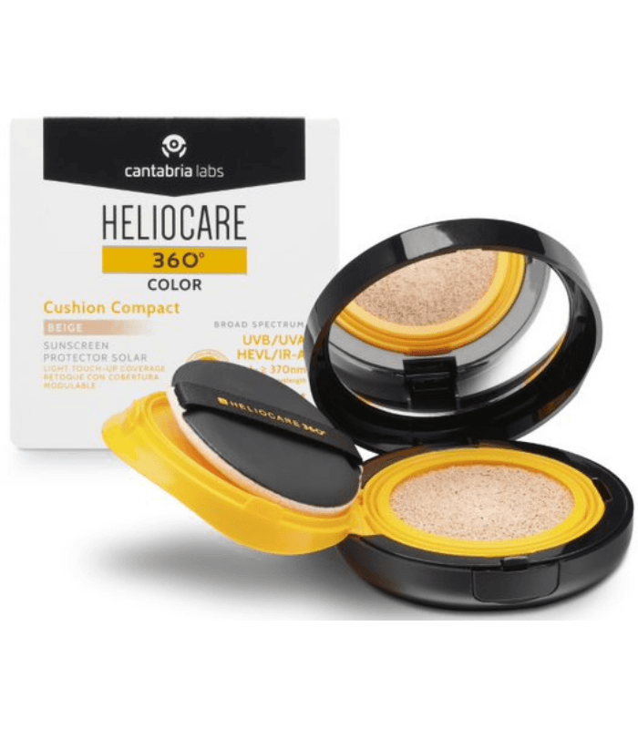 Heliocare 360º Color Cushion Compact SPF 50+ Protector Solar 1 Envase 15 G Color Beige