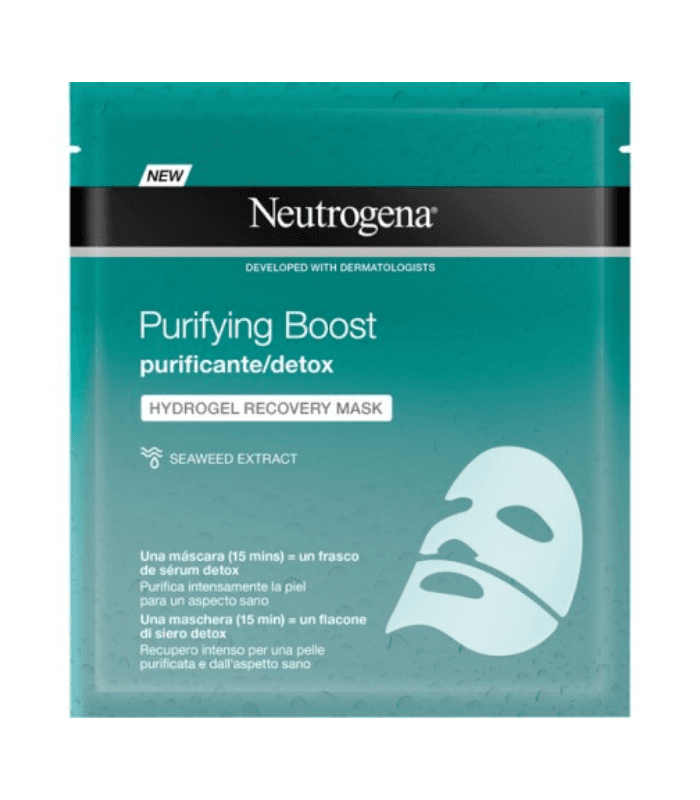 Neutrogena Purifying Boost Hydrogel Recovery Mask Purificante/detox 1 Envase 30 ML