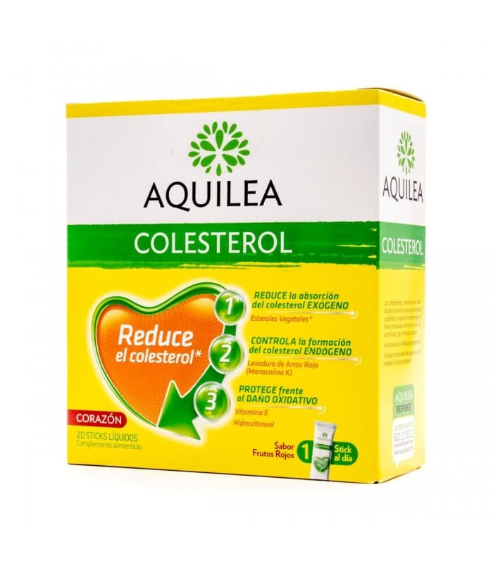 Aquilea Colesterol 20 Sticks Liquidos Sabor Frutos Rojos