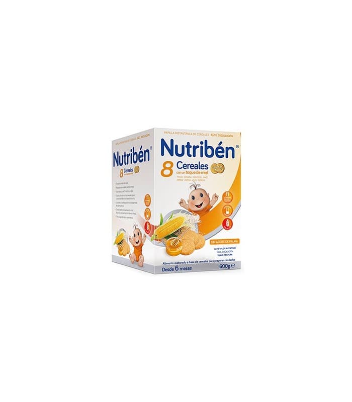 Nutriben 8 Cereales y Miel Galletas Maria 1 Envase 600 G