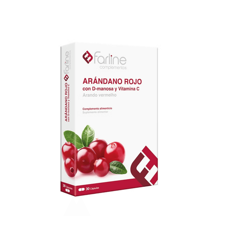 Farline Complementos Arandano Rojo + Vitamina C + D-manosa 30 Capsulas
