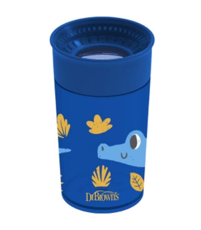 Vaso 360º sin Boquilla Dr Brown´s Azul 300 ML