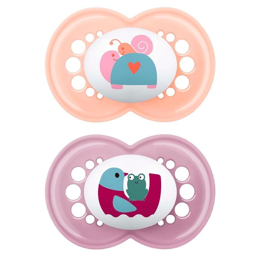 Chupete Silicona Mam Perfect Start 0 -2 Meses Rosa Pack Doble