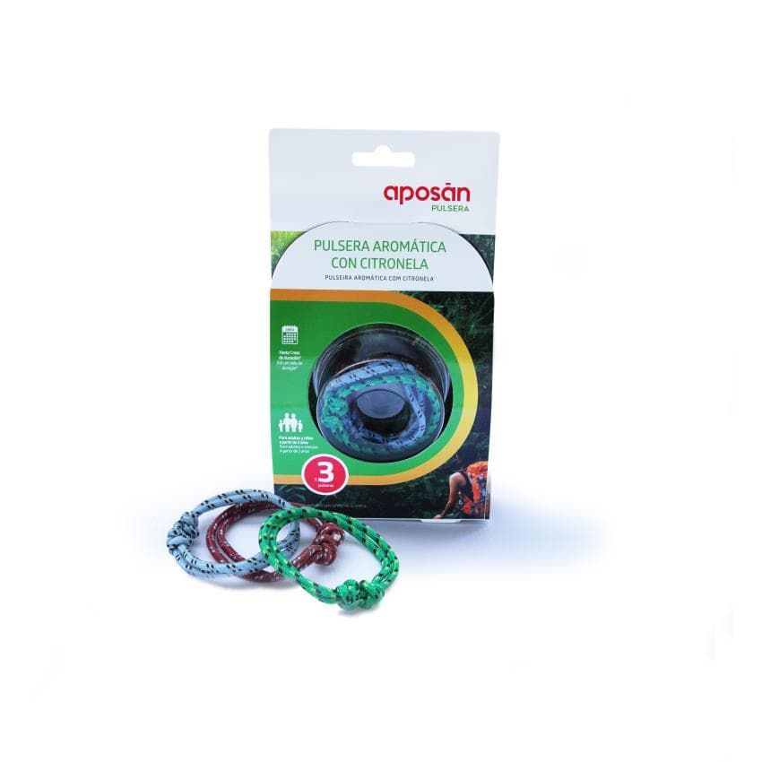 Aposan Pulsera Aromatica Citronela 3 U