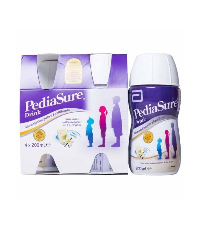 Pediasure Drink 4 Botellas 200 ML Sabor Vainilla