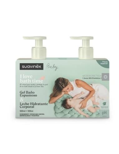 Suavinex Duplo Gel Espumoso + Locion Pack 500 ML + 500 ML