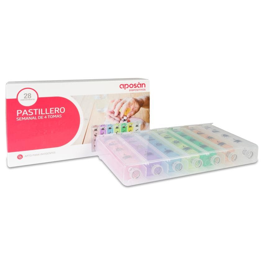 Pastillero Semanal Aposan 4 Tomas 1 Unidad