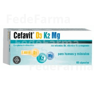 Cefavit D3 K2 MG 60 Capsulas