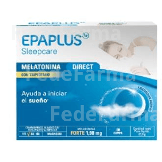 Epaplus Sleepcare Melatonina con Triptofano 60 Comprimidos
