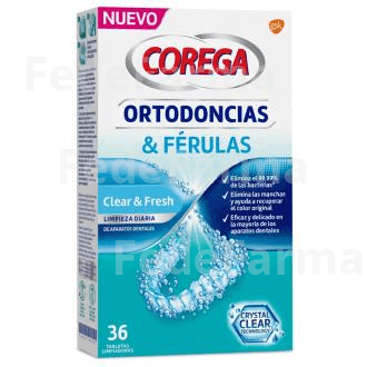 Corega Ortodoncias & Ferulas 66 Tabletas Limpiadoras