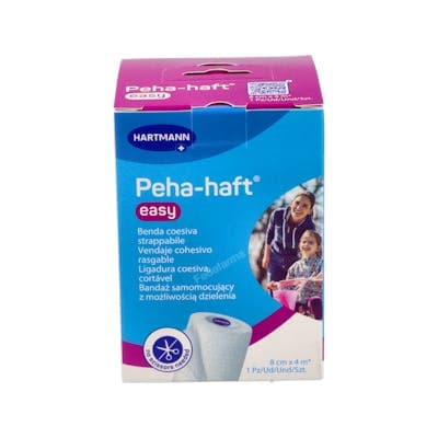 Venda Elastica Cohesiva Peha-haft Latex Free 1 Unidad 4 M X 8 Cm
