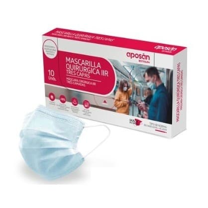 Aposan Masc Quirur Iir 3 C Az 10 Unid. Venta 1u
