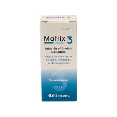 Matrix Ocular 3 Solucion Oftalmica Lubricante 1 Envase 10 ML