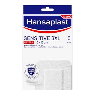 Hansaplast Sensitive Xl Aposito Esteril 5 Unidades 7 Cm X 6 Cm