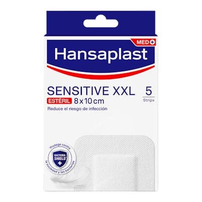 Hansaplast Sensitive Xxl Aposito Esteril 5 Unidades 10 Cm X 8 Cm
