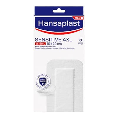 Hansaplast Sensitive 4xl Aposito Esteril 5 Unidades 20 Cm X 10 Cm