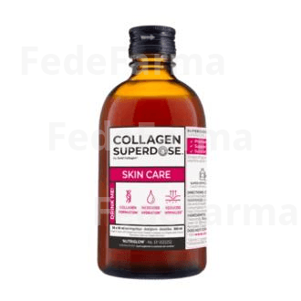 Collagen Superdose Skin Care 1 Frasco 300 ML Sabor Melocoton