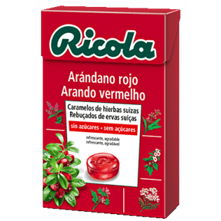 Ricola Caramelos sin Azucar 1 Bolsa 70 G Sabor Arandano Rojo