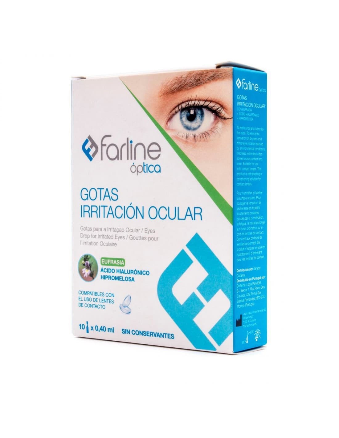 Farline Optica Gotas Irritacion Ocular Aloe Vera + Hipromelosa 1 Envase 10 ML Multidosis
