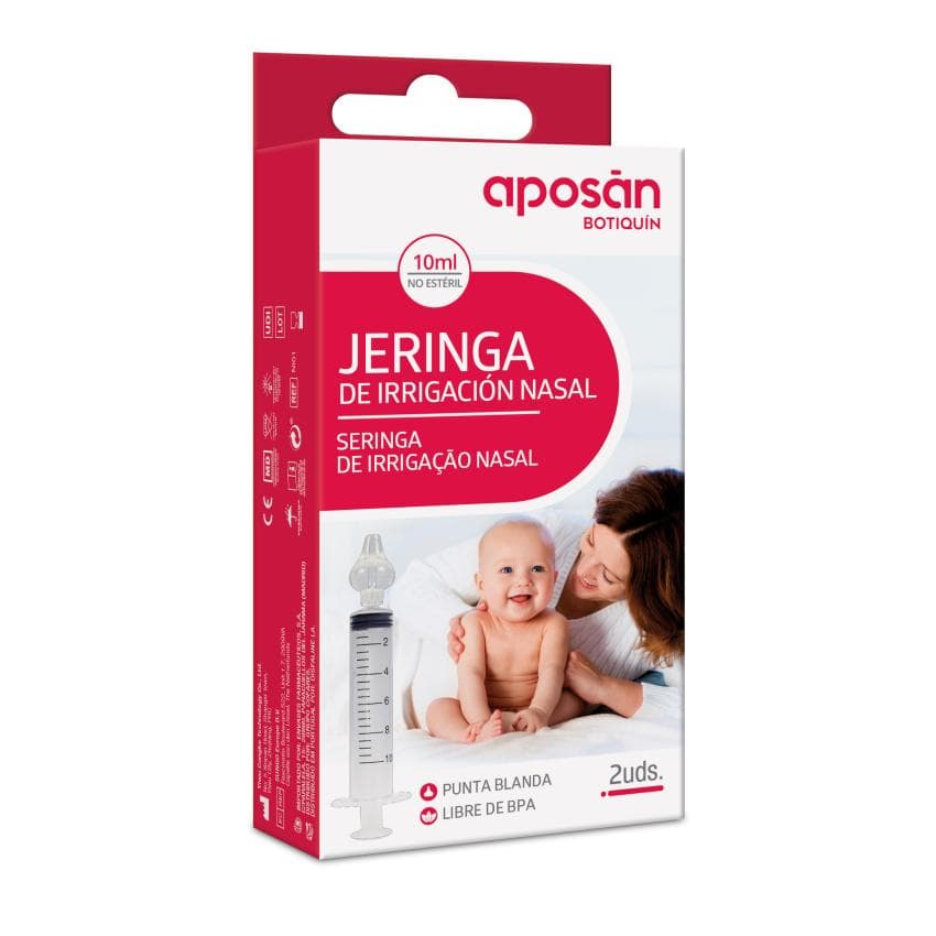 Aposan Botiquin Jeringa Irrigador Nasal 2 Unidades Monodosis 10 ML