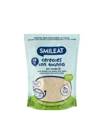 Smileat Papilla Cereales con Quinoa sin Gluten Eco 1 Bolsa 200 G