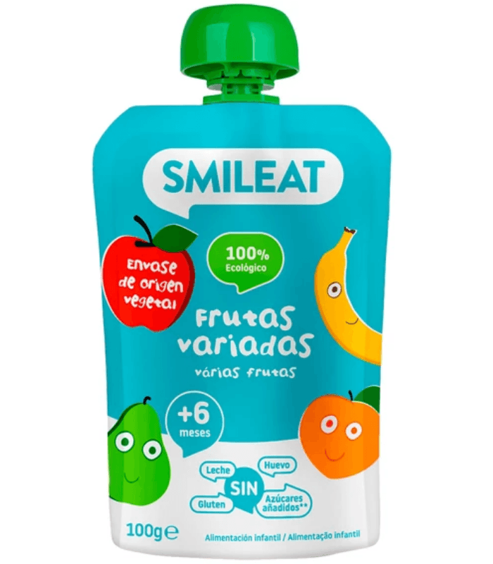 Smileat Pouch Eco 1 Bolsa 100 G Sabor Frutas Variadas Eco