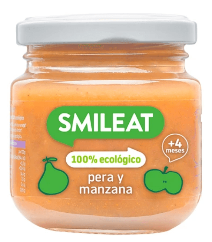 Smileat 1 Tarrito 130 G Sabor Pera y Manzana