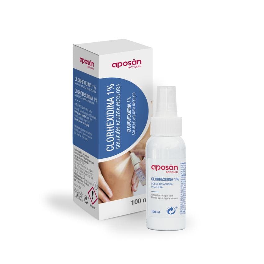 Clorhexidina Aposan Botiquin 1% 1 Frasco Pulverizador 100 ML