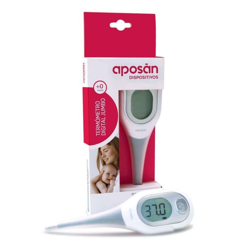 Termometro Clinico Digital Aposan Dispositivos 1 Unidad Pantalla Jumbo