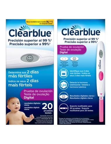 Test de Ovulacion Digital Clearblue 20 Unidades